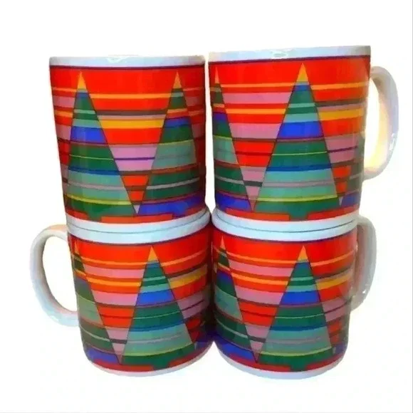 Vintage Avon Galley original Christmas tree mugs 80s coffee mug tea cup - Picture 5 of 17